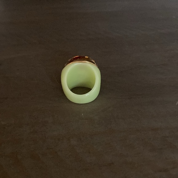 Yellow and Pink Bee Ring size 8 - Picture 4 of 9